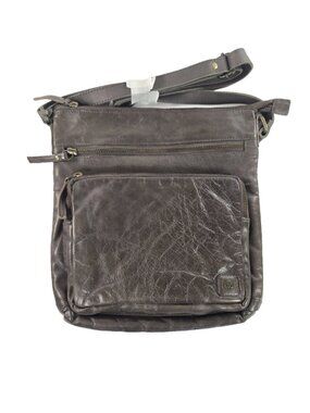Wise Owl Crossbody Bag Genuine Leather Purse Chocolate Brown NWT